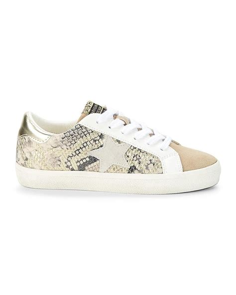 snake embossed leather sneaker